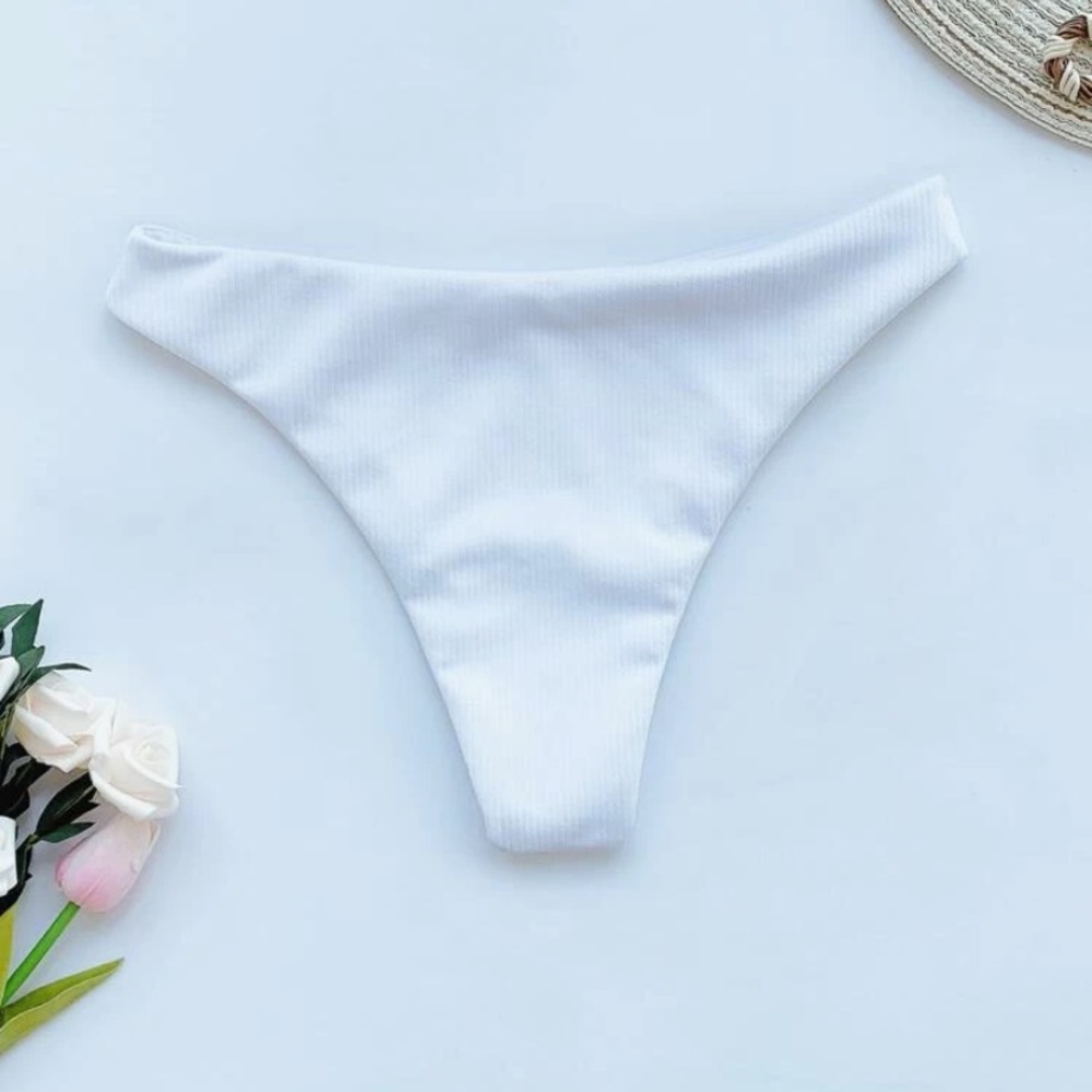 White bathing suit bottoms